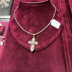 14k Gold Necklace With Pendant 