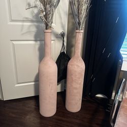 2 tall Vases 