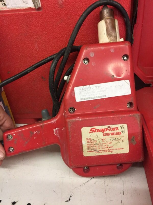 Snap on stud welder ! With case