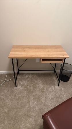 Stationary Desk W Leather Desk Chair 