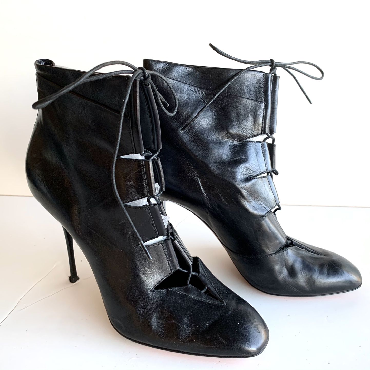 Santoni Italian Luxury Women’s Leather Ankle Boot