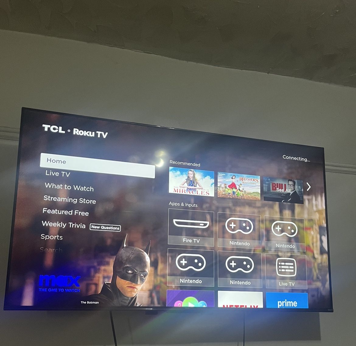 2piece Living Room Set And A 65” Tv And A Bedroom Set