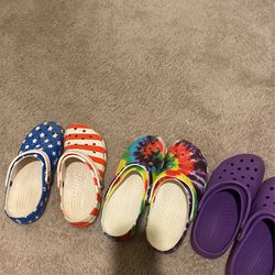 3 Pairs Of Crocs 9-10 Men’s 