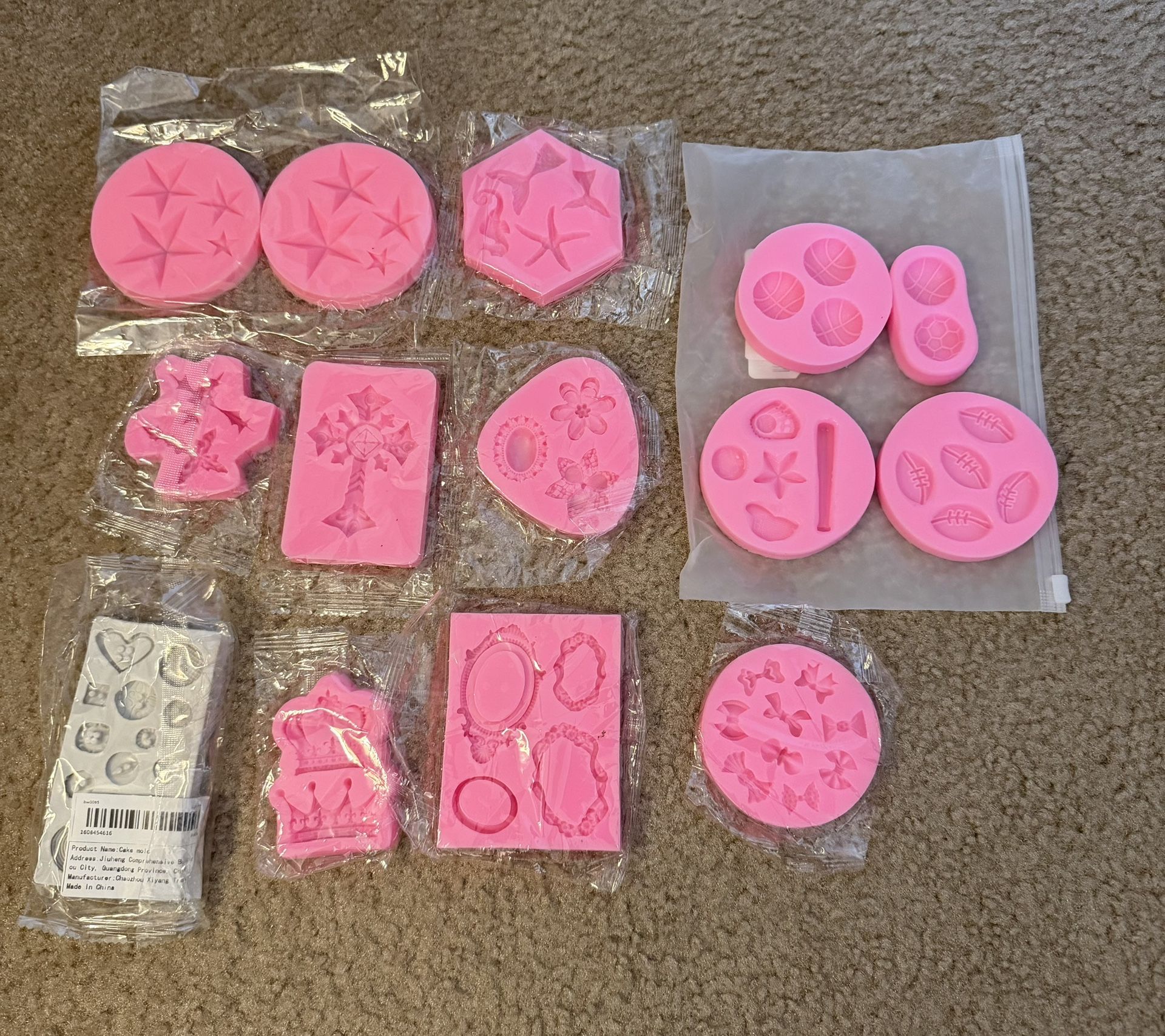 Lot Of Brand New Silicone Chocolate Molds
