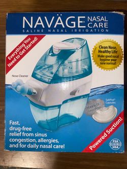 Navage Nasal Care Starter Bundle Nose Cleaner, 20 SaltPods