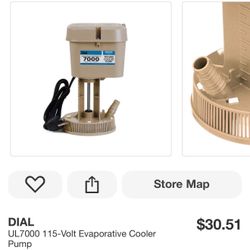 DIAL Pump UL7000 115-Volt Evaporative Cooler