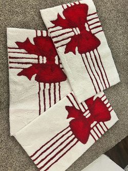 Red Maple Leaf Towel Set of 3