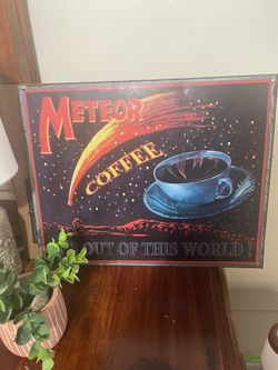 Tin Coffee Sign 