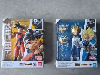 S.H.Figuarts Dragon Ball Z Vegeta & Son Goku Super Hero Figure Lot