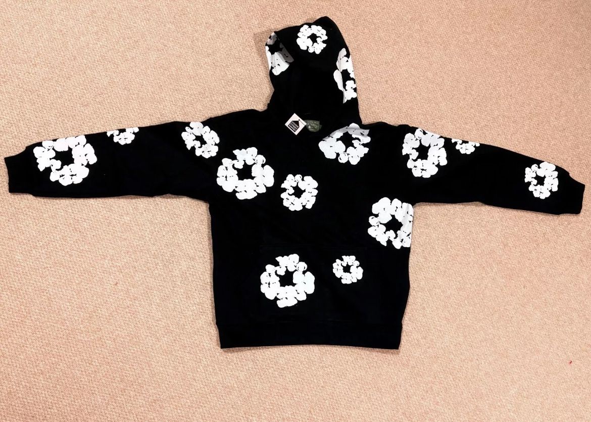 Denim Black Hoodie All Sizes ‼️‼️Pick Up Only