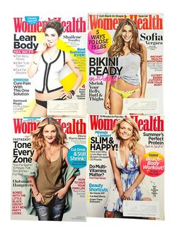 Women's Health Magazines 4 Lot Magazine Featuring Drew Barrymore Miranda Lambert Sophia Vegara Women and Wellness
