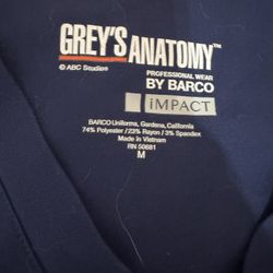 Greys Anatomy Scrub Set