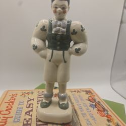 Vintage Boy Figurine Kay Finch Style 7” Ceramic (Repaired)