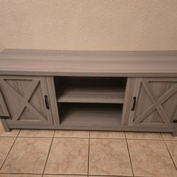 Gray wood TV Stand