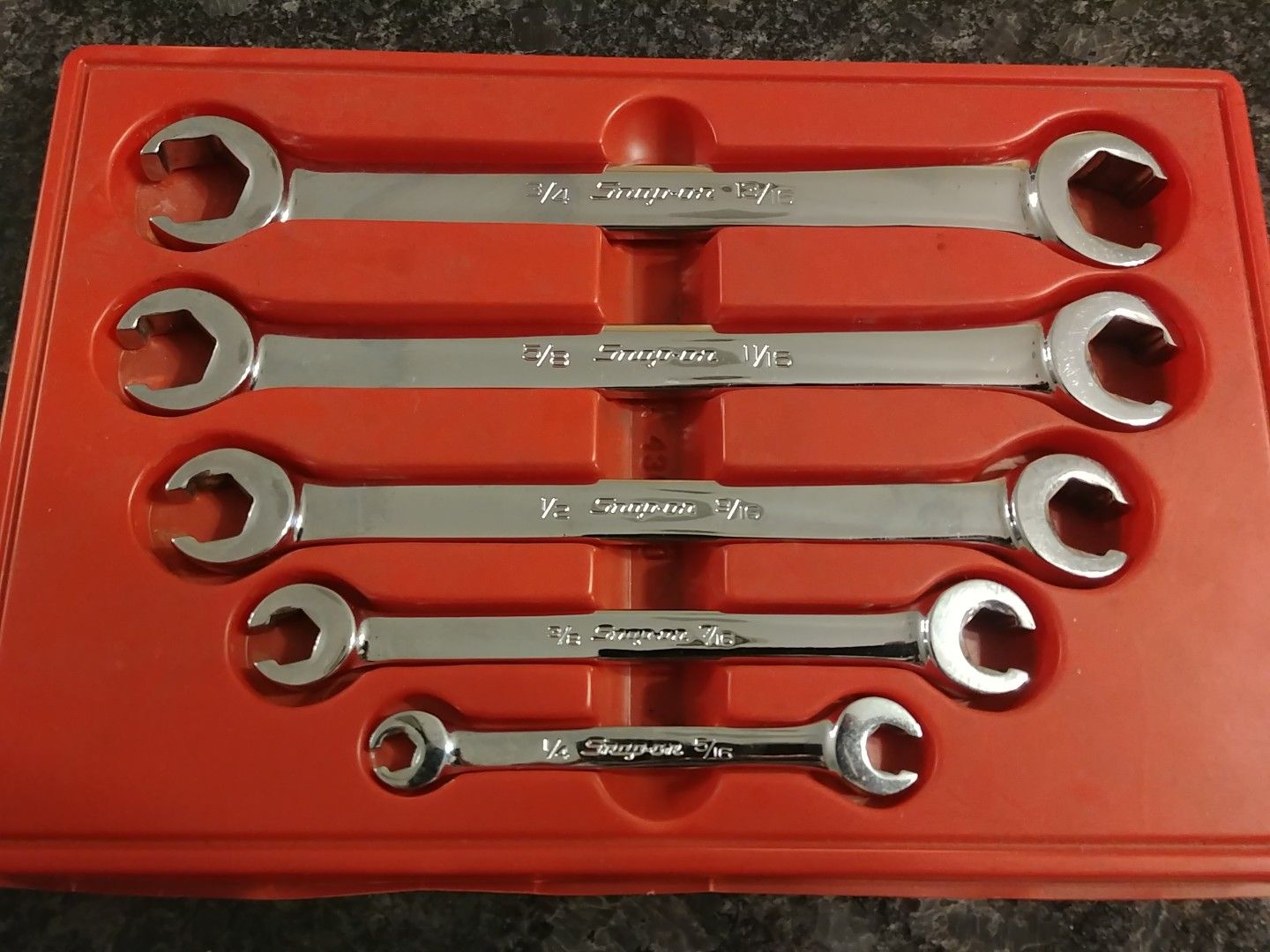 Snap-on tools SAE flare nut / line wrench set