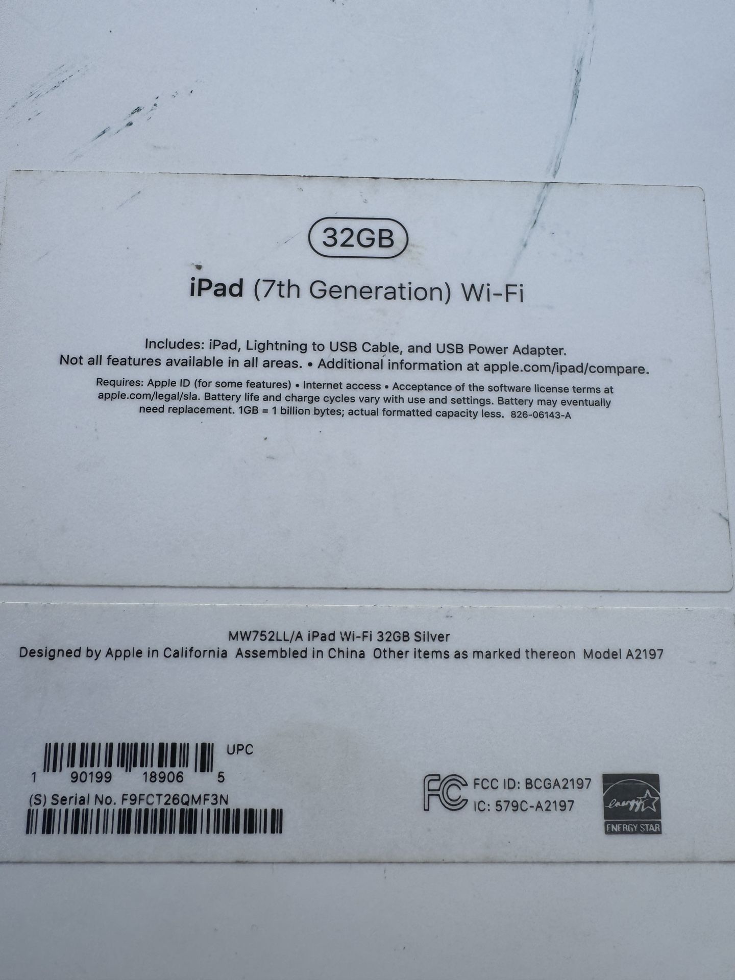 iPad 7th Generation WIFI 32gb