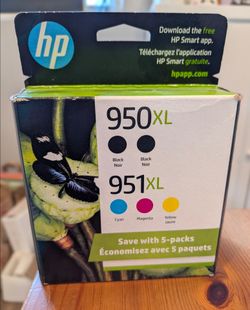 HP Ink Catridges 950XL/951XL 5 Packs