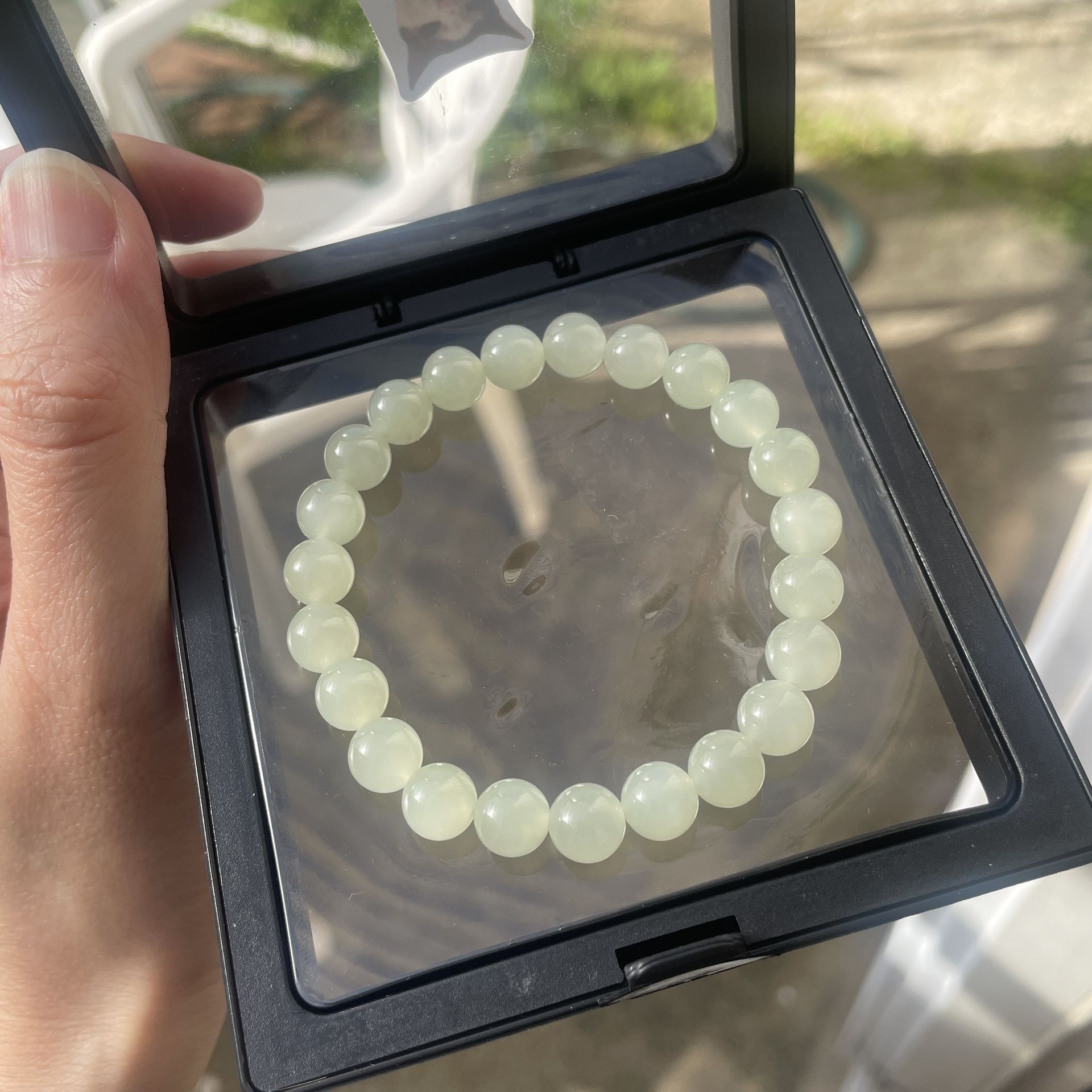 High Quality 8mm Hetian Nephrite Jade Bracelet