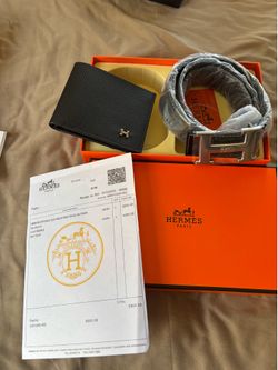 Men's belt and wallet set