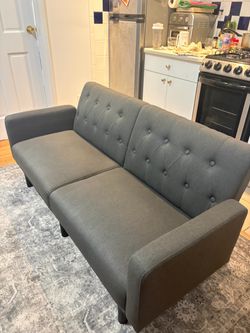Foldable Sofa 30"D x 63"W x 29"H with Charging Port