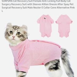 Cat Recovery Suit! Pink! Size L! New! Never Used! Located in Tarzana!