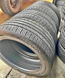 235/45/18 Hankook 📍📍 Vendo un set de llantas con 80% de vida las 4 📍🌟