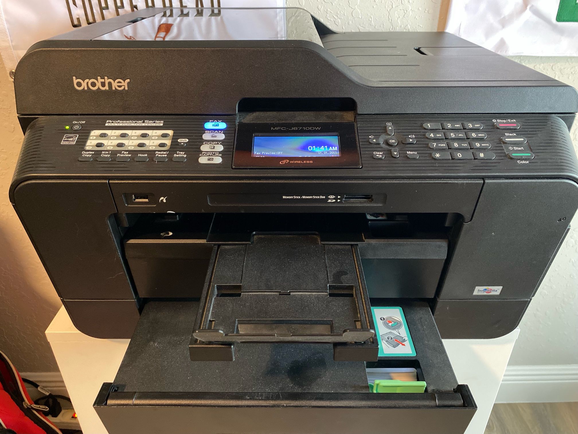 Brother MFC Color Printer-large and standard paper trays