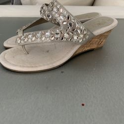 Sparkly Wedges Size 6.5
