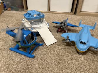 Green toys - Helicopter, Ship, Airplane