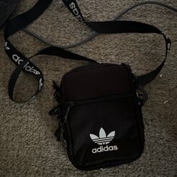Adidas Original Festival Bag Crossbody Shoulder Waist Bag Black White