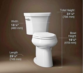 Inodoro Kohler Highline (salida a 10") nuevo
