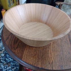 Wood Salad Serving Bowl