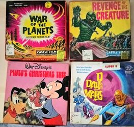 Vintage Super 8 Film Reels Lot - Sci-Fi / Horror / Disney (4 Reels)
