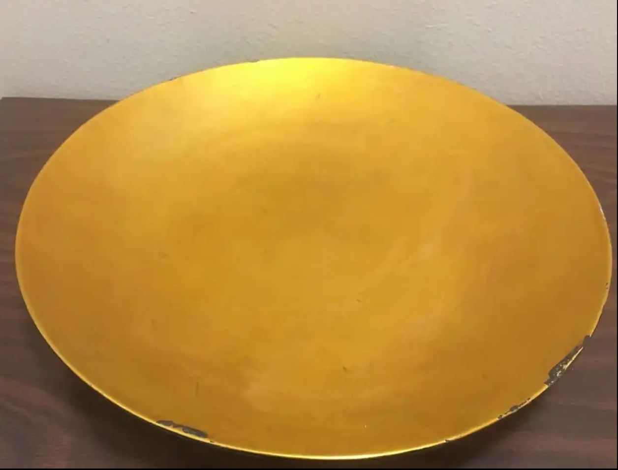 Elegant Gold Decorative Bowl 18”