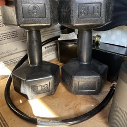 8lbs Dumbell Weights. Pair 