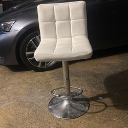 White Leather Vanity Chair $50 OBO.  