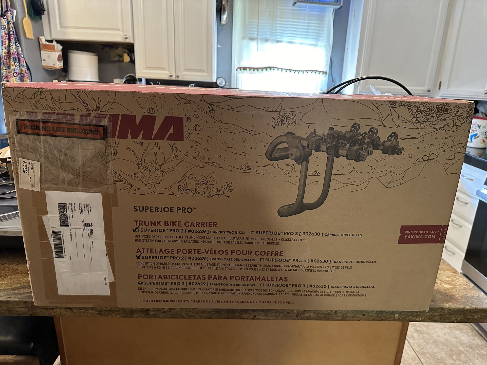 Yakima Super Joe Pro 3 Trunk Bike Rack