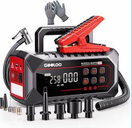 BRAND NEW GOOLOO A7 Jump Starter with Air Compressor - 6000A & 160PSI Jumper Starter