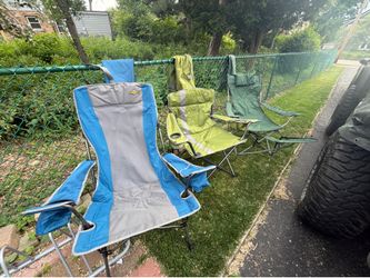 3 camping chairs