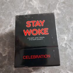 Kinfolk Stay Woke Trivia Black Card Game New in Package 