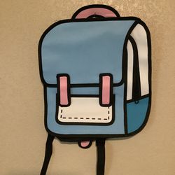 Backpack 2D Printing Drawing Anime Cartoon