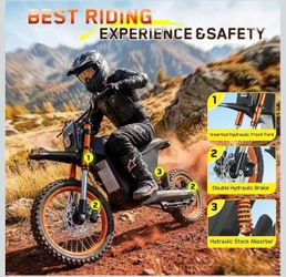 HappyRun G300 SE Electric Mini Dirt Bike with Mid-Drive for Teens & Adults