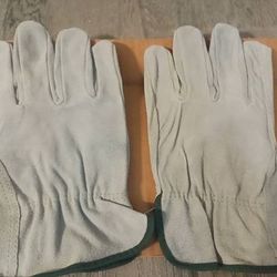 Leather Work Gloves. . .  5 Pairs.