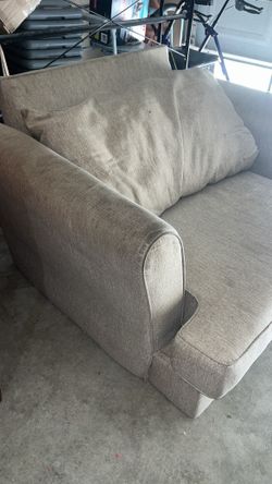 FREE large chair - needs deep cleaning.