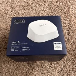 Eero - 6 Dual Band Mesh WiFi 6 Router (1 Pack)