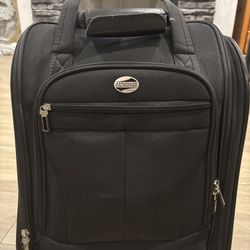Rolling, Black, Travel Bag, Suitcase