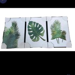 Canvas - 3 Botanical Plants 18 In X 12 In