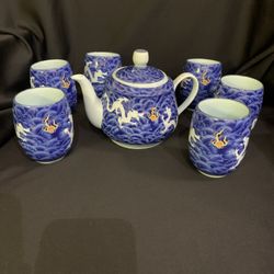 7 Piece Gzheng Porcelain Tea Set