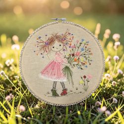 Hoop hand embroidery