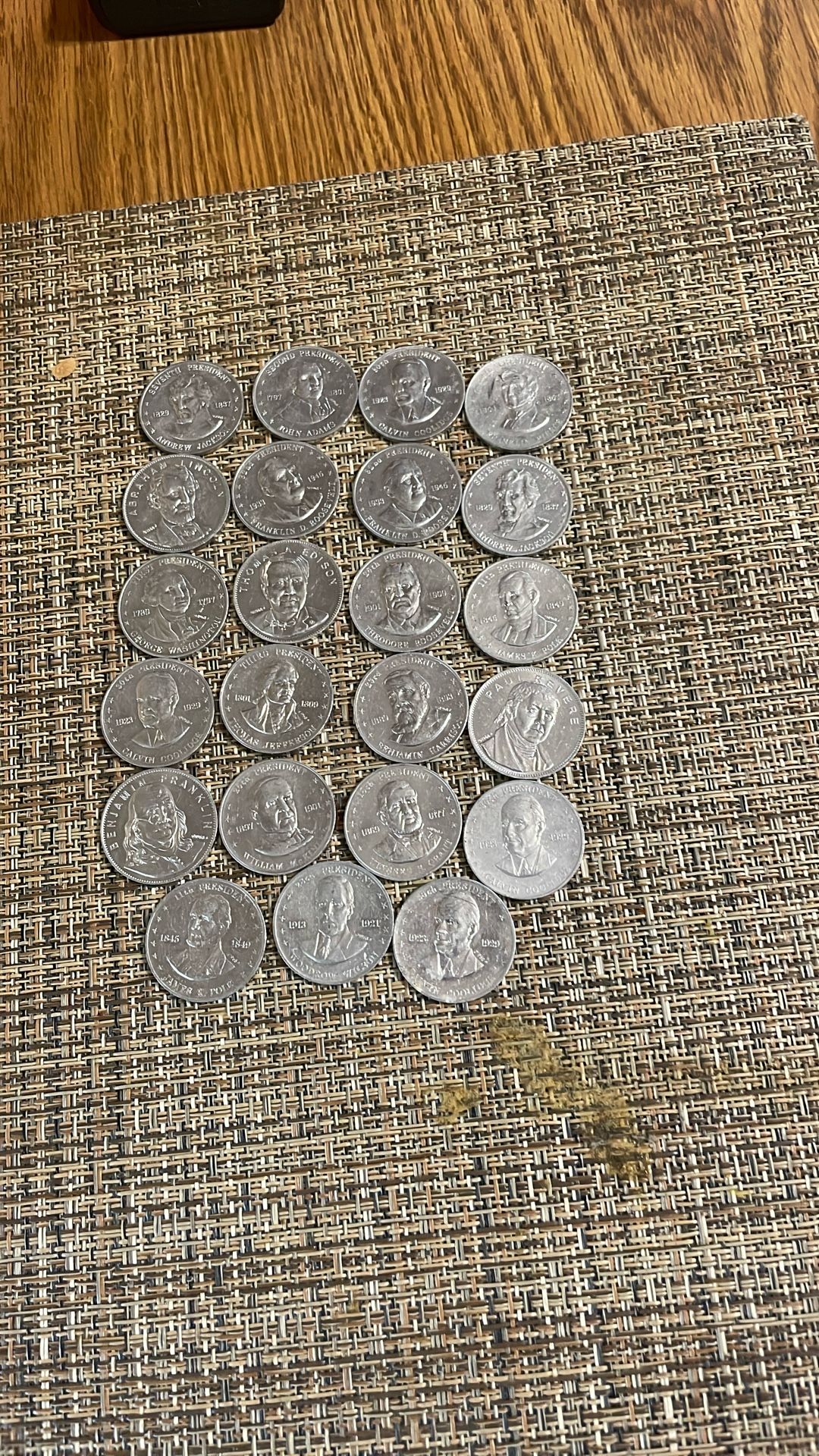 Shell presidential coin collection